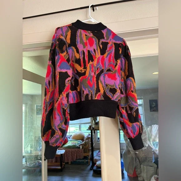 Farm Rio Sweater with Beads Women's Size XXS - Picture 2 of 6